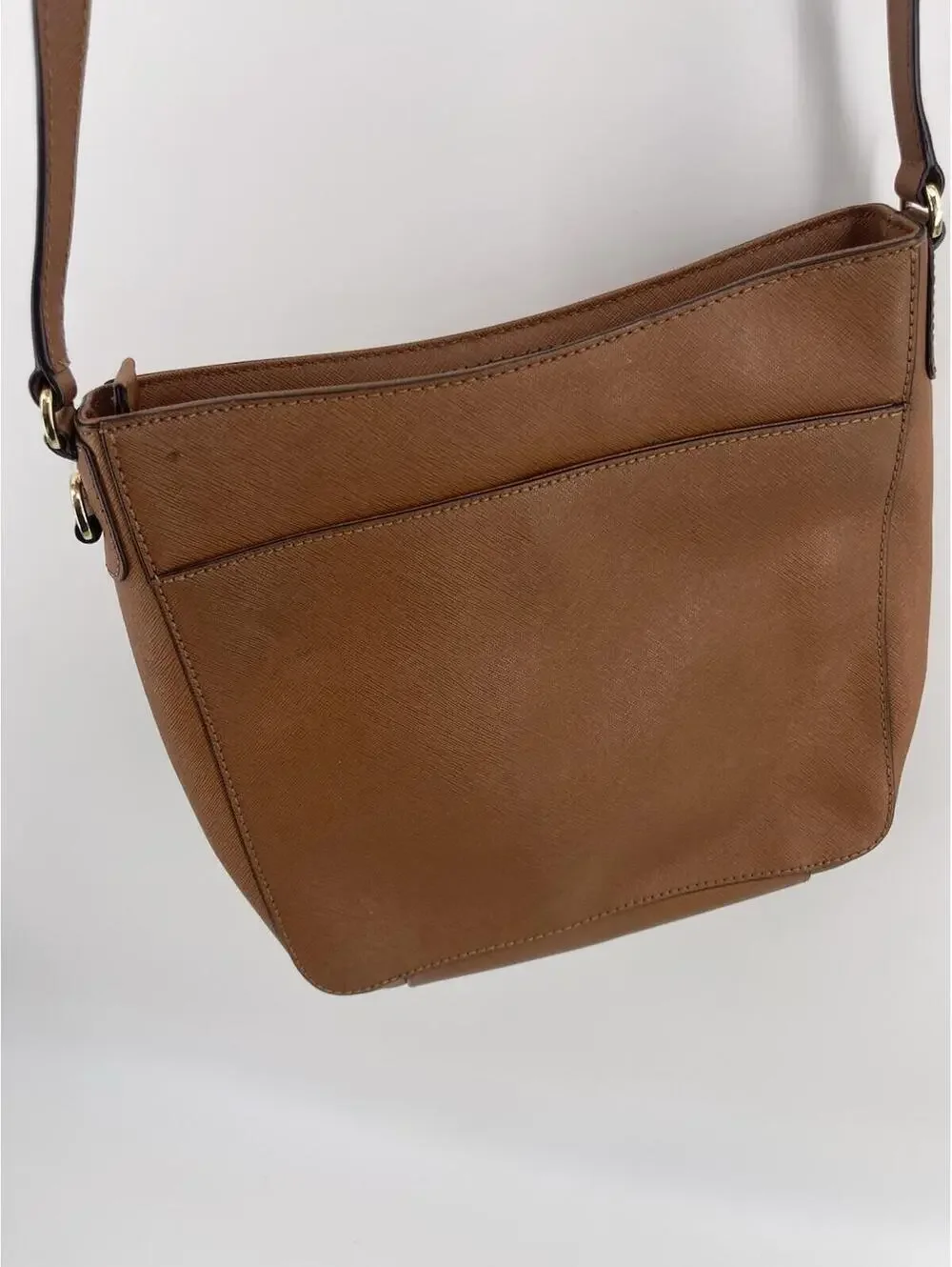 Michael Kors Bedford Luggage Brown Crossbody Bag Women’s Saffiano‎ Leather